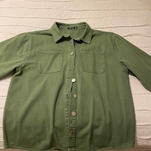 NastyGal Army Green Jacket